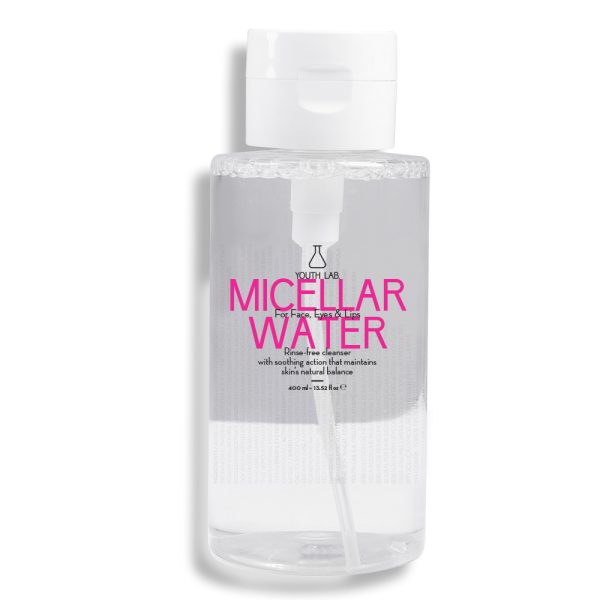 Youth Lab Micellar Water 400 Ml – Sanfte Reinigung Für Alle Hauttypen, Mit Hyaluron & Calendula, PH 7