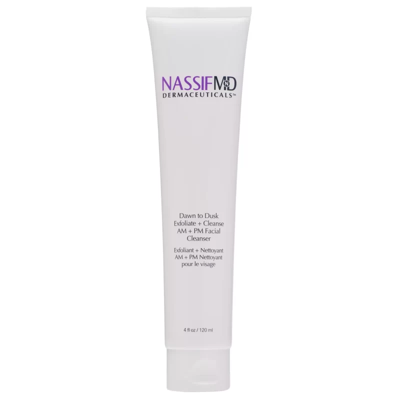 NassifMD Dawn to Dusk Exfoliate + Cleanse (AM & PM) Facial Cleanser 60ml